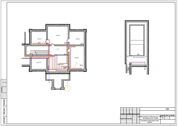 Схема водопровода/канализации