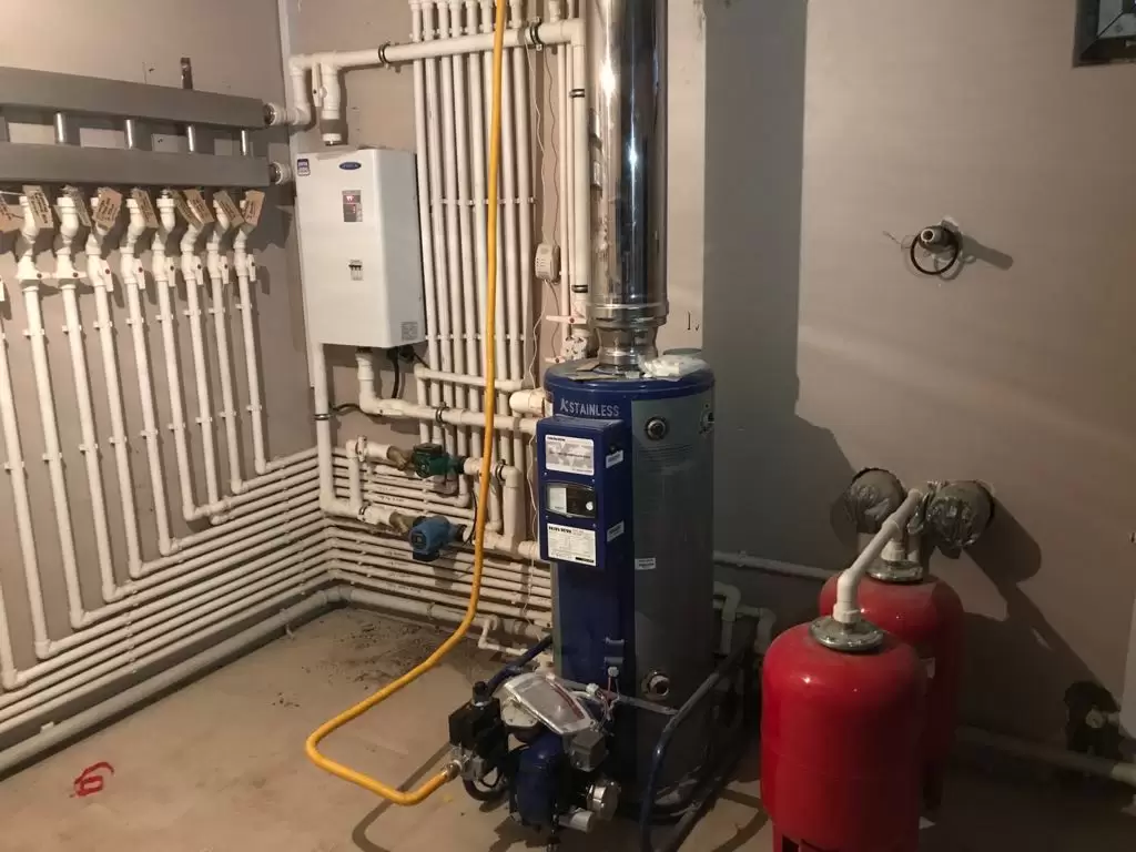 Смонтированный котёл