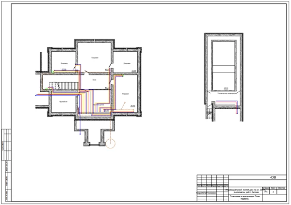 Схема водопровода/канализации